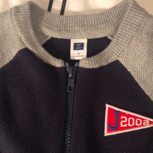 Janie and jack zip up sweater - Picture 3 of 4